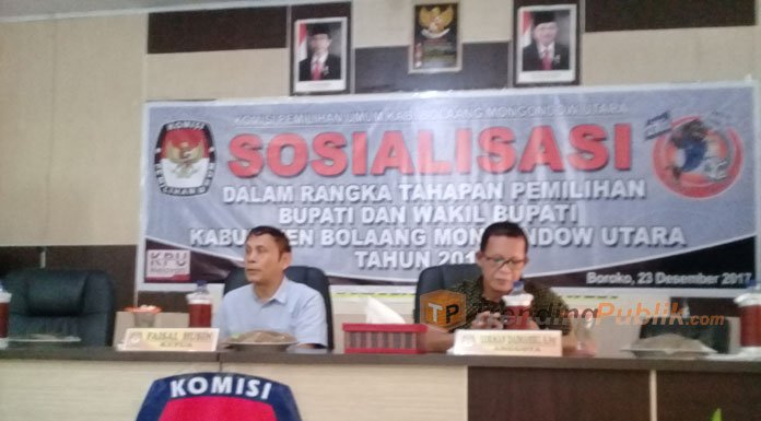 Jelang Pilkada, KPUD Bolmut Gelar Sosialisasi Tahapan 