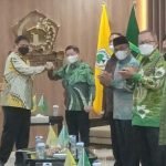 Suharso Monoarfa Bersama Elite DPP PPP Sambangi Kantor DPP Golkar