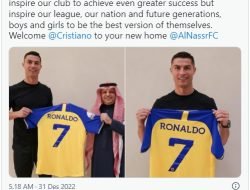 Cristiano Ronaldo Resmi Bergabung Klub Al Nassr
