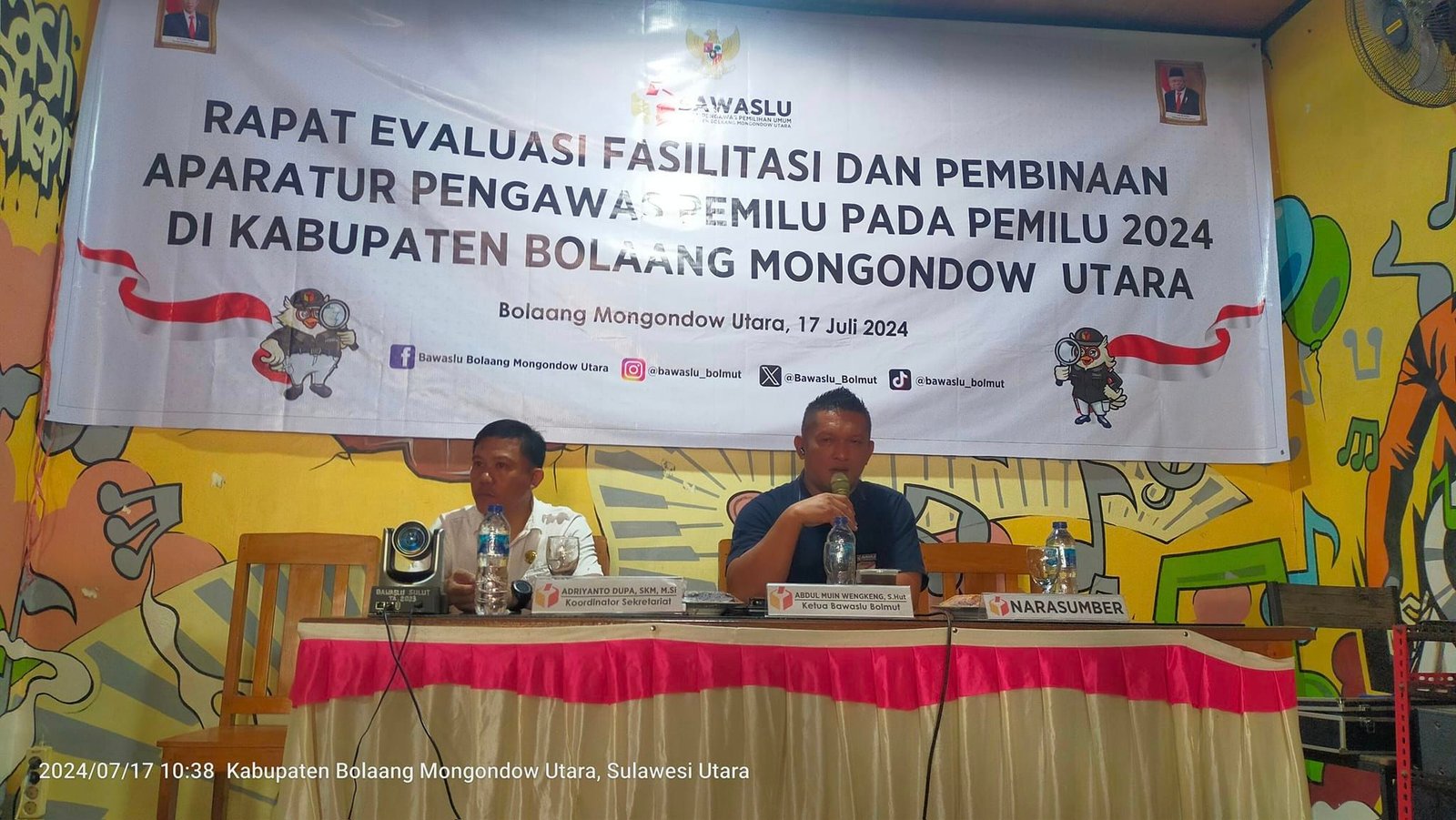 Bawaslu Bolmut Evaluasi Aparatur Pengawas Pemilu 2024