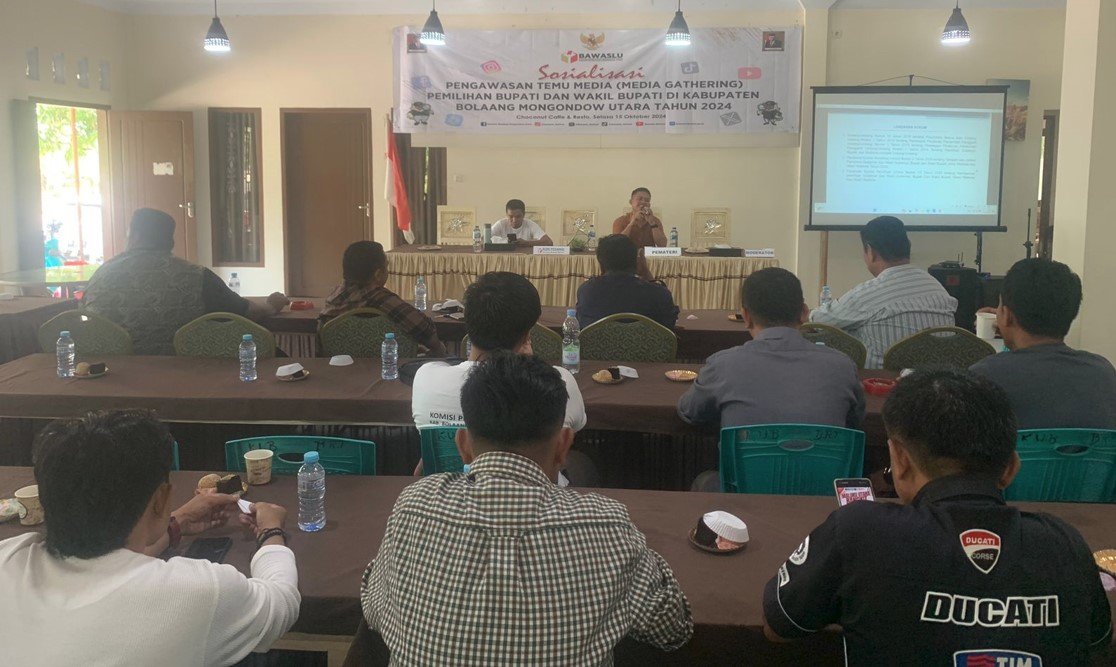 Kegiatan Bawaslu Bolmut Bersama Media 