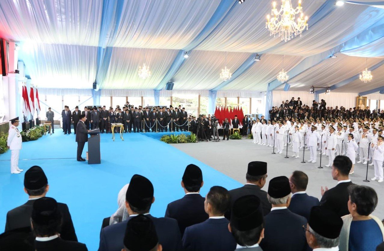 Suasana pelantikan