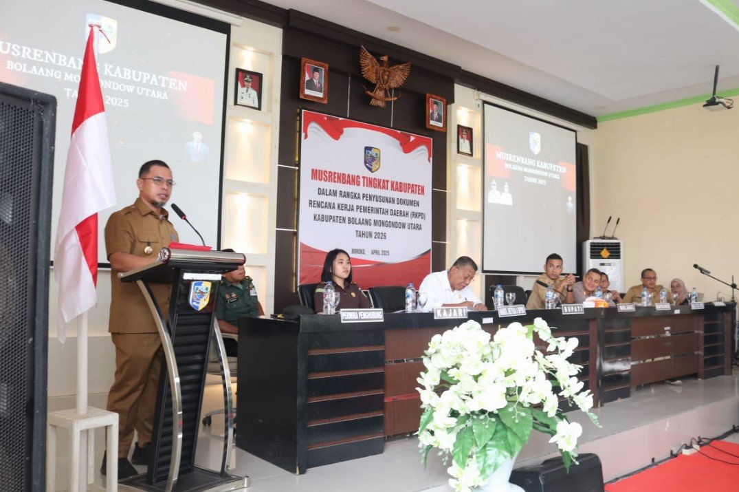 Bupati Bolmut pada acara Musrembangkab