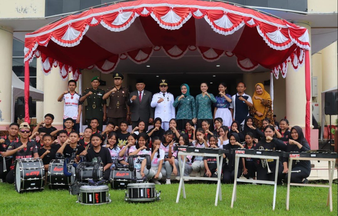 Suasana Upacara hari Otda Pemda Bolmut
