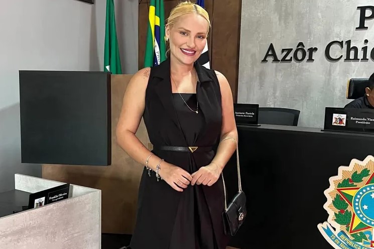 Foto Fernanda Maroca, influencer kebugaran dan politisi muda Brasil yang ditemukan meninggal di rumahnya di Lago Verde.