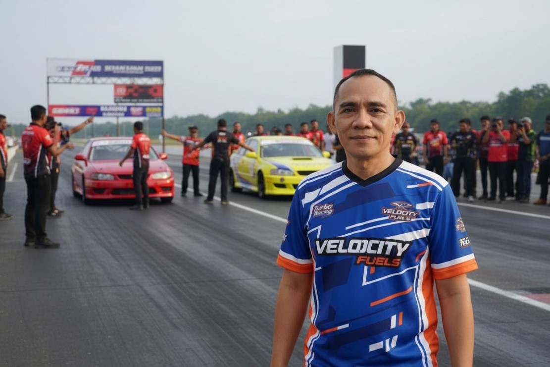 Pembalap motor dan mobil berlaga di Kejurda Drag Race & Drag Bike Bolmut 2025 memperebutkan Piala Bupati