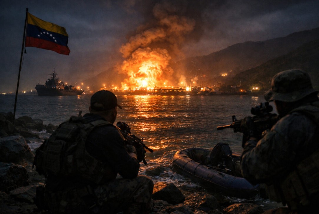 Ilustrasi serangan Amerika Serikat ke Venezuela dan klaim penangkapan Presiden Maduro