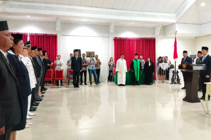 Rolling Jabatan Pemkab Sangihe 2026 dipimpin Bupati Michael Thungari di Tahuna